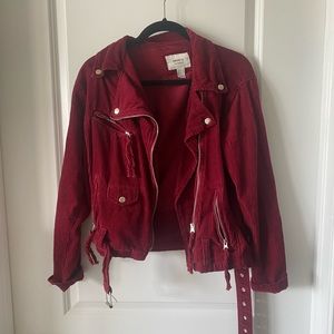 Forever 21 corduroy moto jacket